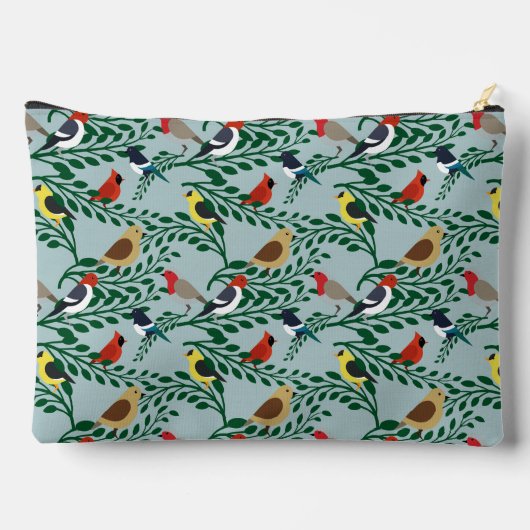 vogels op bijkantoren op maat etui (Achterkant)