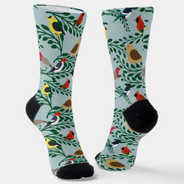 vogels op bijkantoren sokken