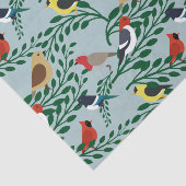 vogels op bijkantoren tissuepapier (Detail)