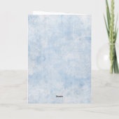 vogels op bloeiende tak Blauwe hemel Blank Bedankkaart (Achterkant)