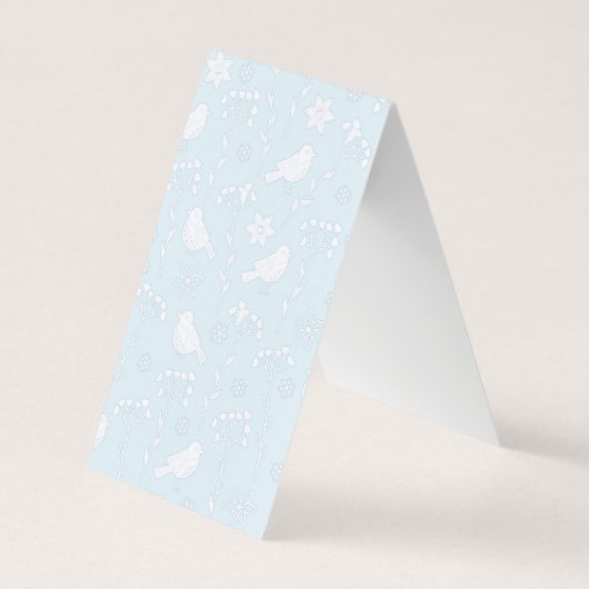 Vogels op Blue Tent Fold Oorbel Display Kaarten (Achterkant)