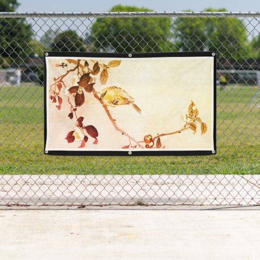 VOGELS OP BOODBRANCH JAPANESE DRUKBanner Spandoek (Insitu)
