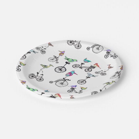 Vogels op Bord van fietsenpapier (Gekanteld)