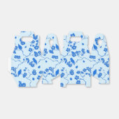 Vogels op Cherry Blossom Blue op Blue Bedankdoosjes (Uitgevouwen)