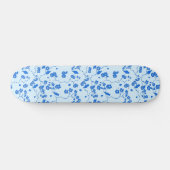 Vogels op Cherry Blossom Blue op Blue Persoonlijk Skateboard (Horizontaal)