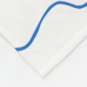 Vogels op Cherry Blossom Blue Print Fleece Deken (Hoek)