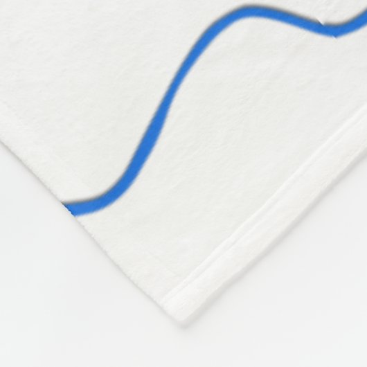 Vogels op Cherry Blossom Blue Print Fleece Deken (Hoek)