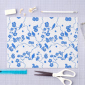 Vogels op Cherry Blossom Blue Print Tissuepapier (Craft)