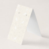 Vogels op Cream Tent Vouw Oorbel Display Kaarten (Voorkant)