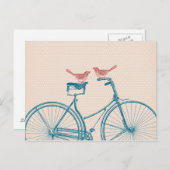 Vogels op de fiets briefkaart (Voorkant / Achterkant)