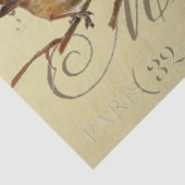 Vogels op de gouden  Franse decoupage Namen Tissuepapier (Detail)