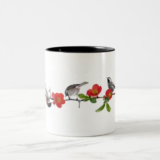 Vogels op de Mok van Quince Coffee (Center)
