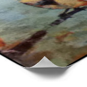 Vogels op draadschilderafdrukken poster (Hoek)