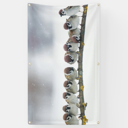 VOGELS OP een Banner van de TAK (Verticaal)