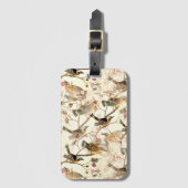 Vogels op een bijkantoor bagagelabel (Voorkant (verticaal))