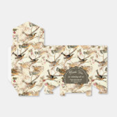 Vogels op een bijkantoor bedankdoosjes (Uitgevouwen)