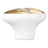 Vogels op een bijkantoor keramische knop (Zijkant)