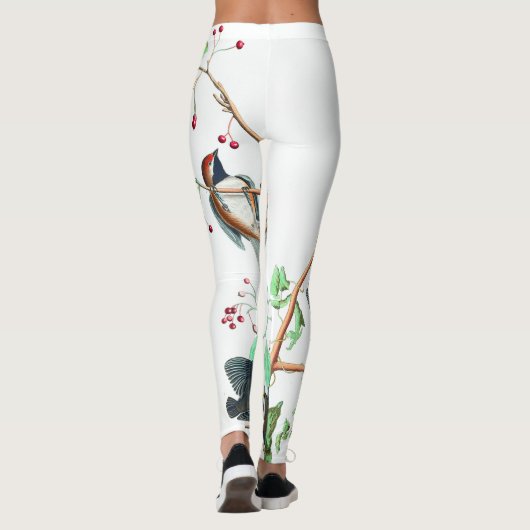 Vogels op een bijkantoor leggings (Achterkant)