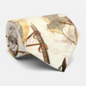 Vogels op een bijkantoor stropdas (Opgerold)