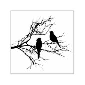 Vogels op een bijkantoor  zelfinktende stempel (Design)