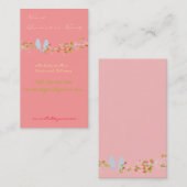 Vogels op een bijprofielkaart visitekaartje (Voorkant / Achterkant)