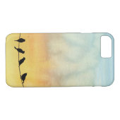 Vogels op een draad Case-Mate iPhone case (Achterkant (Horizontaal))
