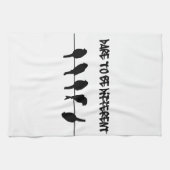 Vogels op een draad – durf anders te zijn theedoek (Horizontaal)