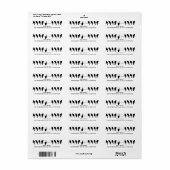 Vogels op een draad - durf verschillend te zijn etiket (Full Sheet)