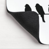 Vogels op een draad - durf verschillend te zijn muismat (Hoek)
