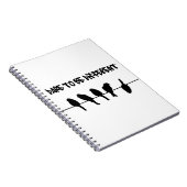 Vogels op een draad - durf verschillend te zijn notitieboek (Rechterzijde)