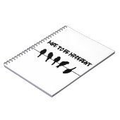 Vogels op een draad - durf verschillend te zijn notitieboek (Linkerzijde)