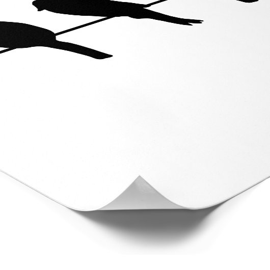 Vogels op een draad - durf verschillend te zijn poster (Hoek)