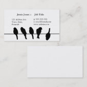 Vogels op een draad - durf verschillend te zijn visitekaartje (Voorkant / Achterkant)