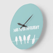 Vogels op een draad - durf verschillend te zijn (z grote klok (Hoek)