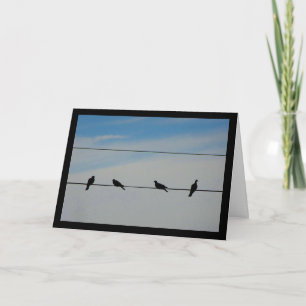 Vogels op een Draad Kaart