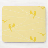 Vogels op een Draad Muismat (Voorkant)