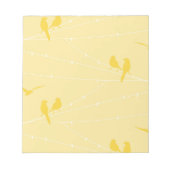 Vogels op een draad notitieblok (Voorkant)