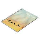 Vogels op een draad notitieboek (Linkerzijde)