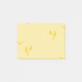 Vogels op een draad post-it® notes (Voorkant)