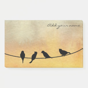 Vogels op een draad post-it® notes