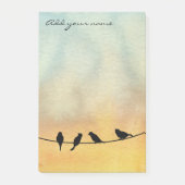 Vogels op een draad post-it® notes (Voorkant)