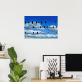 vogels op een draad poster (Thuiskantoor)