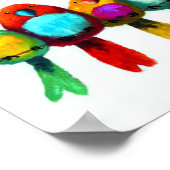 vogels op een draad poster (Hoek)