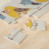 Vogels Op een Draad Puzzel (Zijkant)