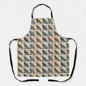 vogels op een draad schort (Voorkant)