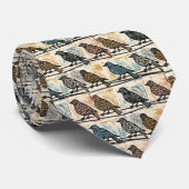 vogels op een draad stropdas (Opgerold)