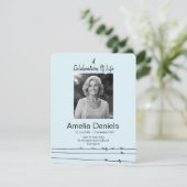 Vogels op een draad Viering van het Leven Fotokaar Kaart (Staand voorkant)