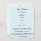 Vogels op een draad Viering van het Leven Fotokaar Kaart (Achterkant)