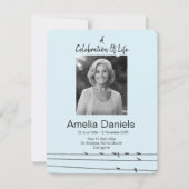 Vogels op een draad Viering van het Leven Fotokaar Kaart (Voorkant)