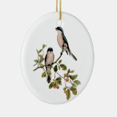 vogels op een filiaal keramisch ornament (Rechts)